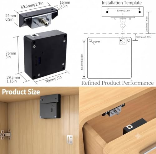 SYNSOR RFID Electronic Cabinet Lock With NFC Access — image 3