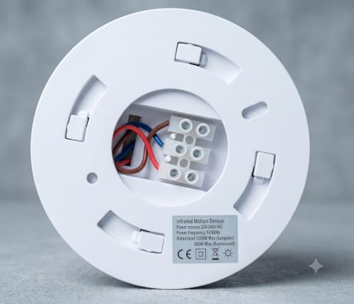 SYNSOR PIR Motion Sensor Ceiling Mounted 360 Degree White — image 1