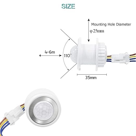 SYNSOR Mini PIR Motion Sensor Switch SN-AMS01 Pack of 2 — image 1