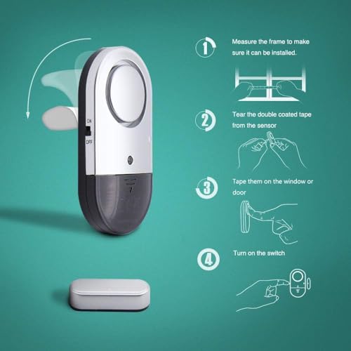 SYNSOR Wireless Door and Window Alarm Sensor 125dB — image 2