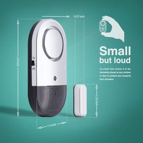 SYNSOR Wireless Door and Window Alarm Sensor 125dB — image 3