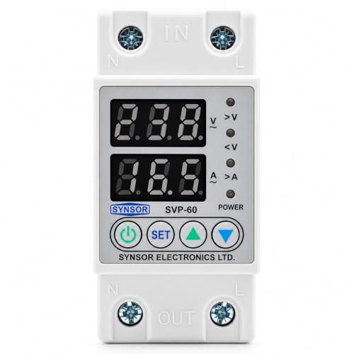 SYNSOR 63A Single Phase Automatic Over Under Voltage Protector — main image
