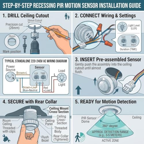 SYNSOR Mini PIR Motion Sensor Switch 220V SN-AMS01 — image 6